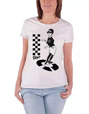 Buy The Beat T Shirt Beat Girl Disc Band Logo New Official Womens Skinny Fit White • 16.95£