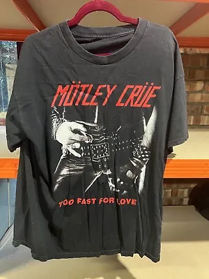 Buy Motley Crue Vintage Too Fast For Love T Shirt • 90£