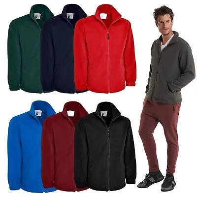 Buy Uneek Plain Premium Full Zip Micro Fleece Jacket Sport Casual Workwear Top UC604 • 16.99£