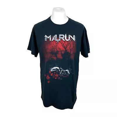 Buy Malrun T Shirt Large Black Graphic Band T Shirt Metal Band Oversized Hipster • 22.50£