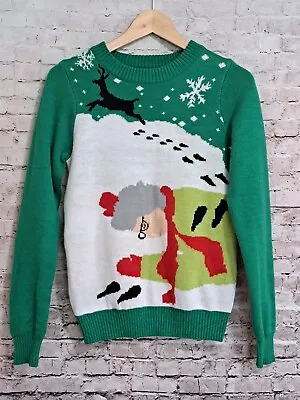 Buy Tipsy Elves Christmas Sweater Grandma Got Run Over By A Reindeer XS/S • 22.68£