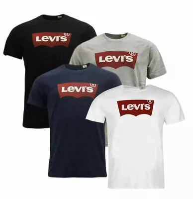 Buy Mens Levi's T-Shirt Short Sleeve Batwing Logo Cotton Crewneck Tshirt Top Tee • 11.99£
