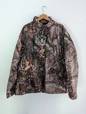 Buy New Realtree Hooded Waterproof Hunting Jacket Mens XL Windproof Real Tree • 39.99£