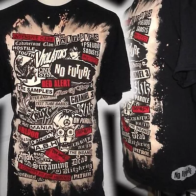 Buy Viva La Punk No Future  100% Unique  Punk  T Shirt Xl Bad Clown Clothing • 16.99£