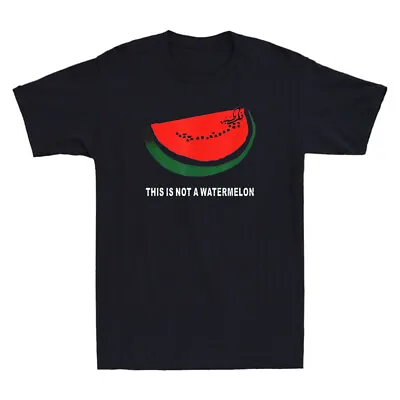 Buy This Is Not A Watermelon Funny Palestine Map Palestine Flag Retro Men's T-Shirt • 13.99£