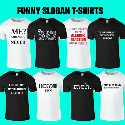 Buy Mens Funny T Shirt Novelty Joke TShirt  Xmas Gift Birthday Dad Slogan Tee Top • 4.99£