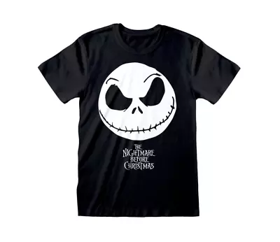 Buy Official Nightmare Before Christmas - Jack Face T-shirt • 14.99£