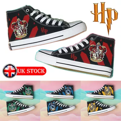 Buy Harry Potter Print Shoe High Top Canvas Shoes Hogwarts College Trainers Sneakers • 25.19£