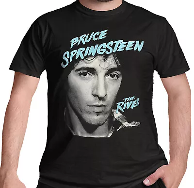 Buy Bruce Springsteen The River T Shirt Official New The Boss Classic Rock Tee Black • 14.88£