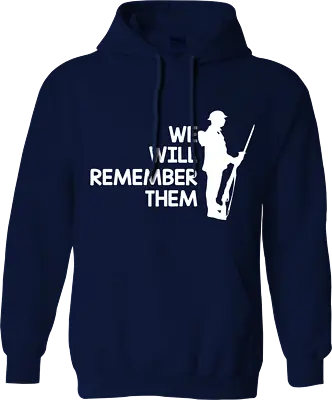 Buy We Will Remember Them Hoodie Remembrance Day Poppy Flower British Armed War • 13.99£