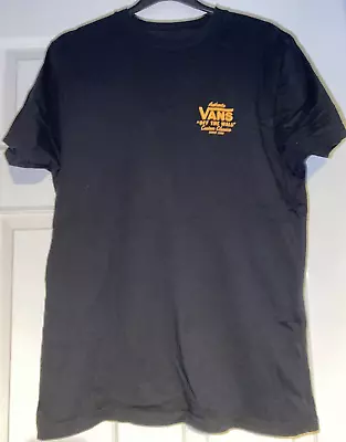 Buy Mens Black Vans Logo Slim Fit T-shirt. UK Size Medium. Used In Good Condition. • 14£