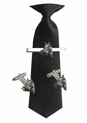 Buy Horse Head Cufflink Tie Slide Jewellery Codea1 Suit Tie Smart Wear • 9.95£