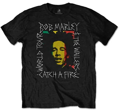 Buy Bob Marley Rasta Scratch Black T-Shirt NEW OFFICIAL • 14.89£