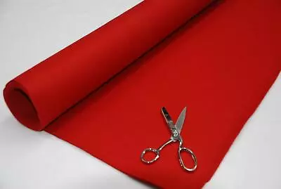 Buy 3mm THICK Acrylic Felt Baize Craft/Poker Fabric/Material RED • 349.99£