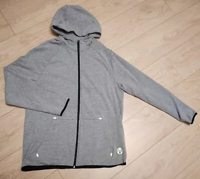 Buy M&S ACTIVE Grey Zip Up Long Sleeve Hooded Jacket Size L In VGC RRP £40 • 5.99£