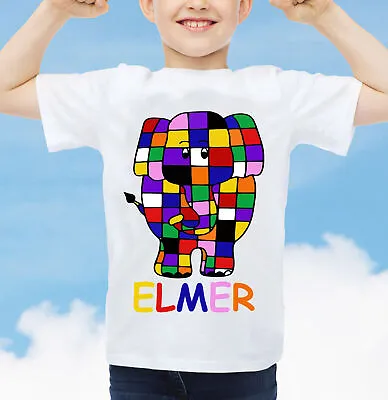Buy Book Day Kids Tshirt Unisex Elmer The Elephant 2024 Rainbow Funny T-Shirt • 10.99£