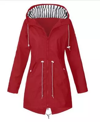 Buy Womens Waterproof Raincoat Ladies Outdoor Wind Rain Forest Jacket Coat • 16.88£