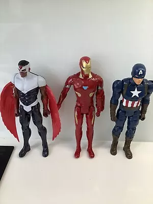 Buy Marvel Figures 12 Inch Figures Avengers Falcon Cap Iron Man • 3.99£