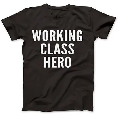 Buy NEW Working Class Hero As Worn By John Lennon T-Shirt 100% Cotton Gift Work • 10.99£
