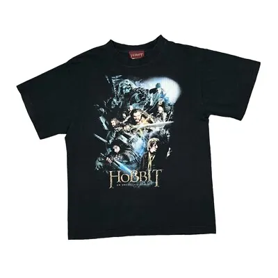 Buy THE HOBBIT An Unexpected Journey Lord Of The Rings Movie Graphic T-Shirt Medium • 17£