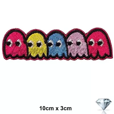 Buy Pacman Embroidery Patch Iron Sew On Movie Comic Fashion Badge Cartoon • 2.49£