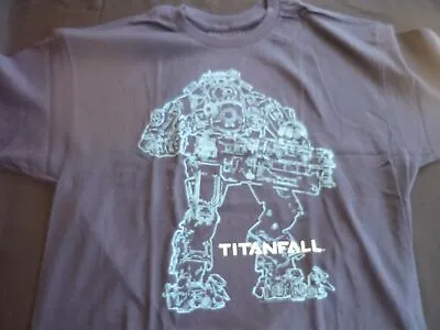 Buy TitanFall Atlas Outline  Size XL Navy  T-shirt.  Licensed Tee • 8.17£
