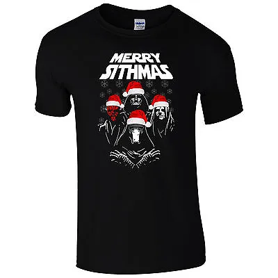 Buy Merry Sithmas T-Shirt Queen Star Wars Sith Darth Vader Kylo Christmas Mens Gift • 11.82£
