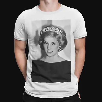Buy Princess Diana Black And White T-Shirt - Retro - Royal Family - Cool - UK- Queen • 8.39£