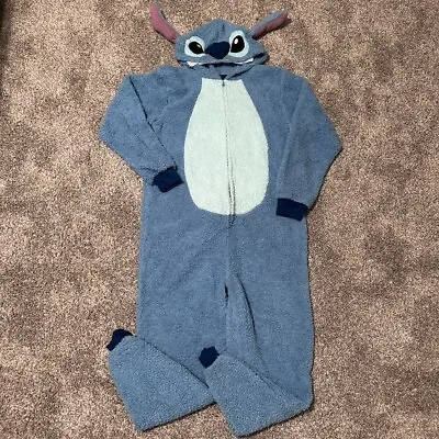 Buy Disney Stitch Sleepsuit Body Suit Plush Adult Size M Pajamas Costume One Piece • 23.15£