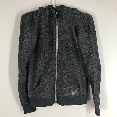 Buy DC Women's Gray Medium Full-Zip Hoodie Sweatshirt • 23.67£