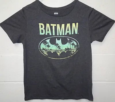 Buy Batman Beach Graphic Official DC Comics Youth T Shirt L (11-13) Gray EUC • 5.31£