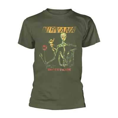 Buy NIrvana 'Reformant Incesticide' Green T Shirt - NEW • 16.99£
