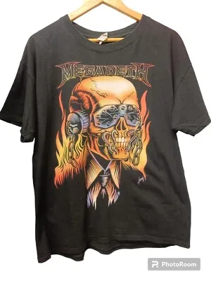 Buy Megadeth Printed T-shirt Gildan Size -l- Cg L47 • 7.99£