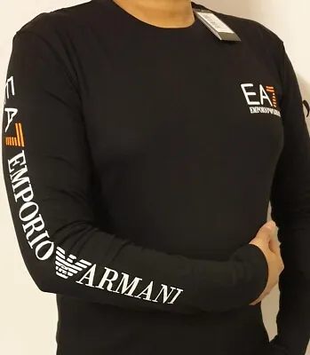 Buy Crew T Shirts Mens Emporio Armani  Slim Fit S-XXL Xmas Gifts • 19.99£