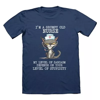 Buy I'm A Grumpy Old Nurse T-Shirt | Ideal Funny Tee For Any Cat Lover • 13.99£