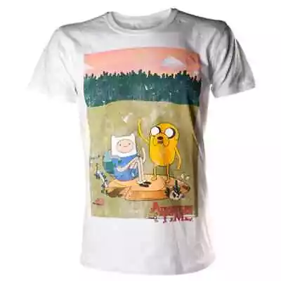 Buy Officially Licensed Adventure Time 'Finn And Jake Vintage' Men's White T-Shirt • 15.95£