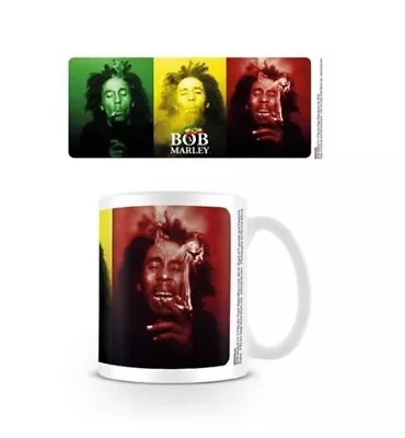 Buy 388723 Bob Marley Tricolour Smoke Design  300ml Ceramic Coffee Tea Mug Cup • 9.48£
