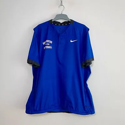 Buy Nike Short Sleeve Windbreaker Jacket Pullover Blue Size XL • 24.99£