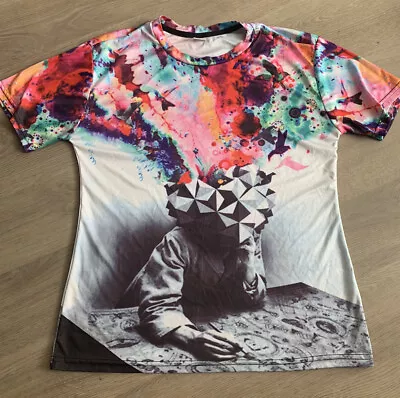 Buy Fever Logic 1881 T-shirt Size UK S Vintage Colourful Faded Unisex • 5£