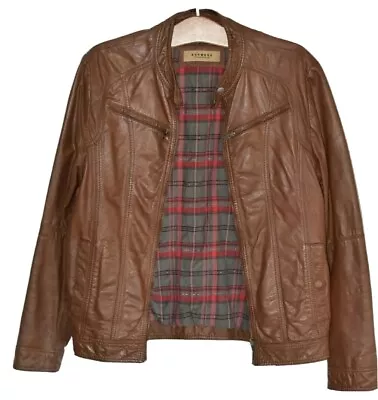 Buy Ashwood The Leather Brand Jacket Light Brown Real Leather Summer Stylish Small S • 32.77£
