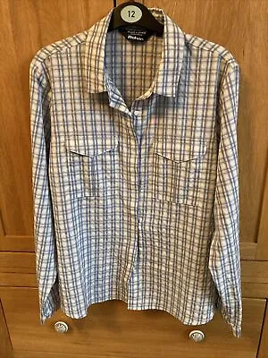 Buy Rohan Sanctuary Insect Repellant Sun Protective Blue Check Shirt Size 14 • 22.50£