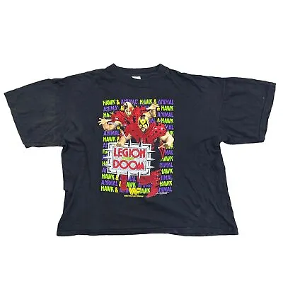 Buy WWF 1991 Legion Of Doom Black T-Shirt Vintage Single Stitch Mens XL • 199.99£