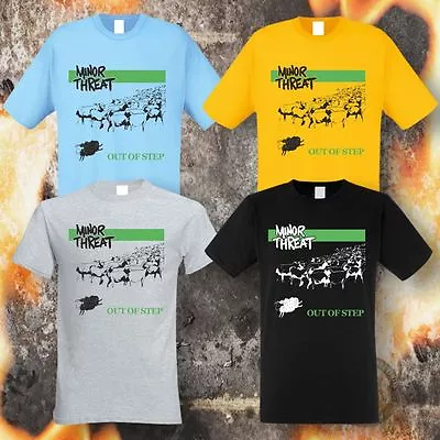 Buy MINOR THREAT OUT OF STEP T-SHIRT (4 Farben,S-5XL) • 11.14£