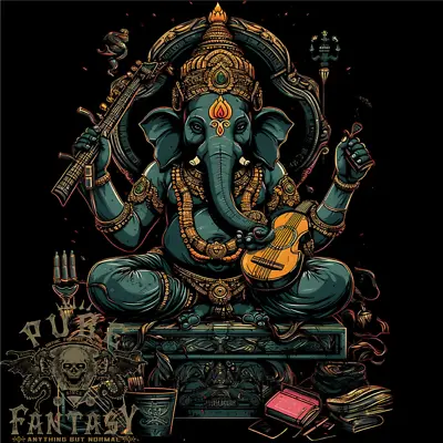 Buy Ganesha Hindu God Ganapati Elephant Mens Cotton T-Shirt Tee Top • 10.75£