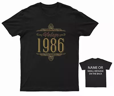 Buy Vintage Years 1986 T-shirt 37th Birthday 37 Years Old Vintage Style Celebration • 13.95£