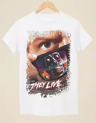 Buy They Live (1988) - Movie Poster Inspired Unisex White T-Shirt • 14.99£