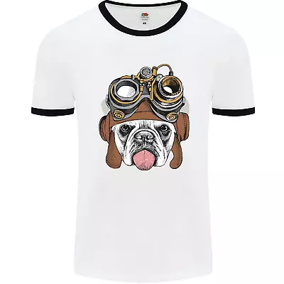 Buy Steampunk Bulldog Mens Ringer T-Shirt • 12.99£