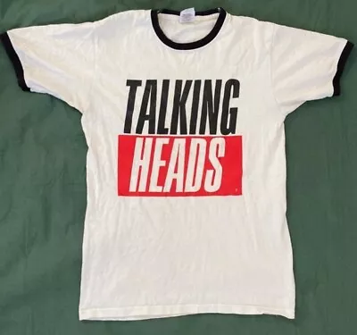 Buy Talking Heads T Shirt New Wave Rock Band Merch Ringer Tee Size Small David Byrne • 14.50£