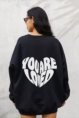 Buy You Are Loved Sweatshirt Inspirational Shirt Aesthetic Christian Jumper Xmas Top • 17.99£