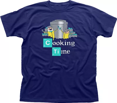 Buy Adventure Cooking Time Finn Jake Breaking Bad Walter Navy T-shirt 09847 • 13.95£